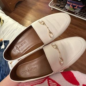 COACH IVORY LOAFERS